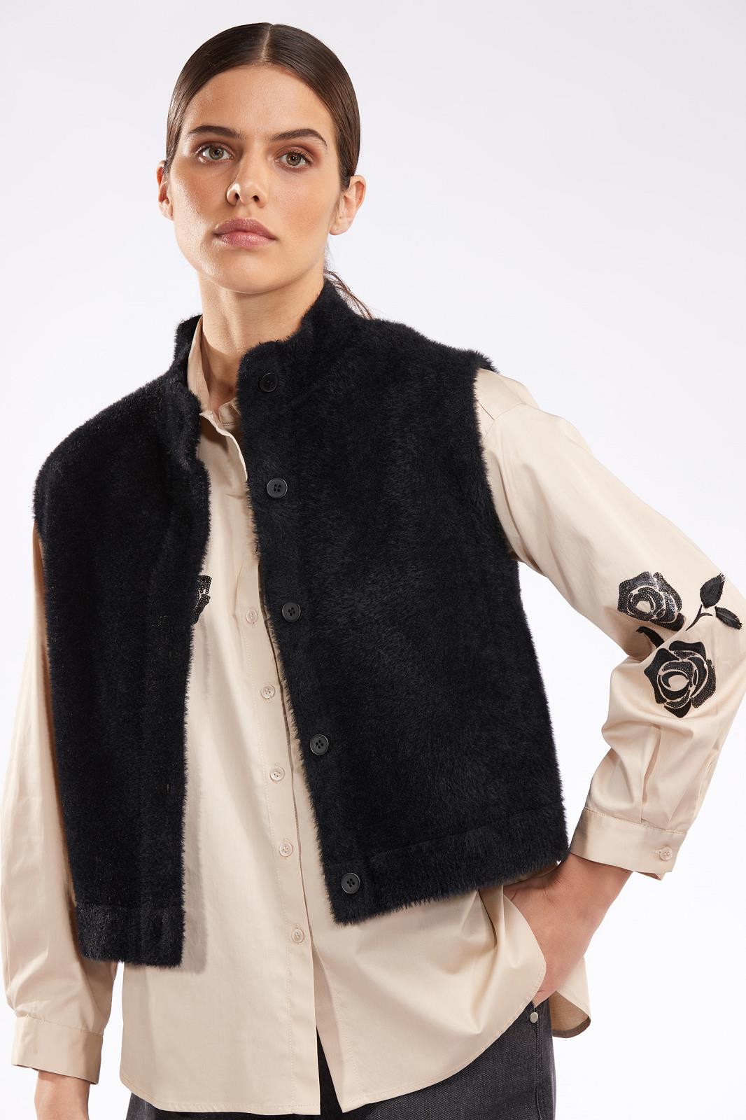 CARDIGAN KNIT N SL-*-UNI-BLACK