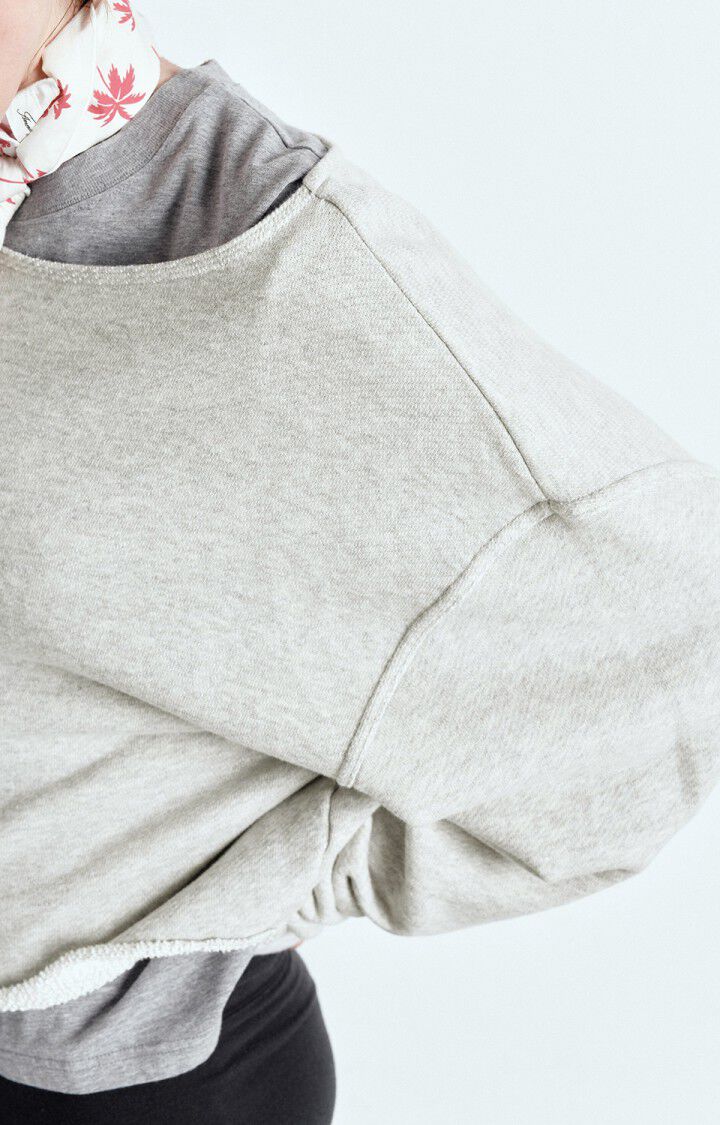 SWEATER LS-ON-UNI-GREY