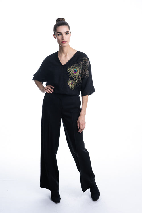 BLOUSE 3/4S-*-UNI-BRONZE