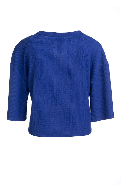BLOUSE 3/4S-*-UNI-BLUE BRIGHT
