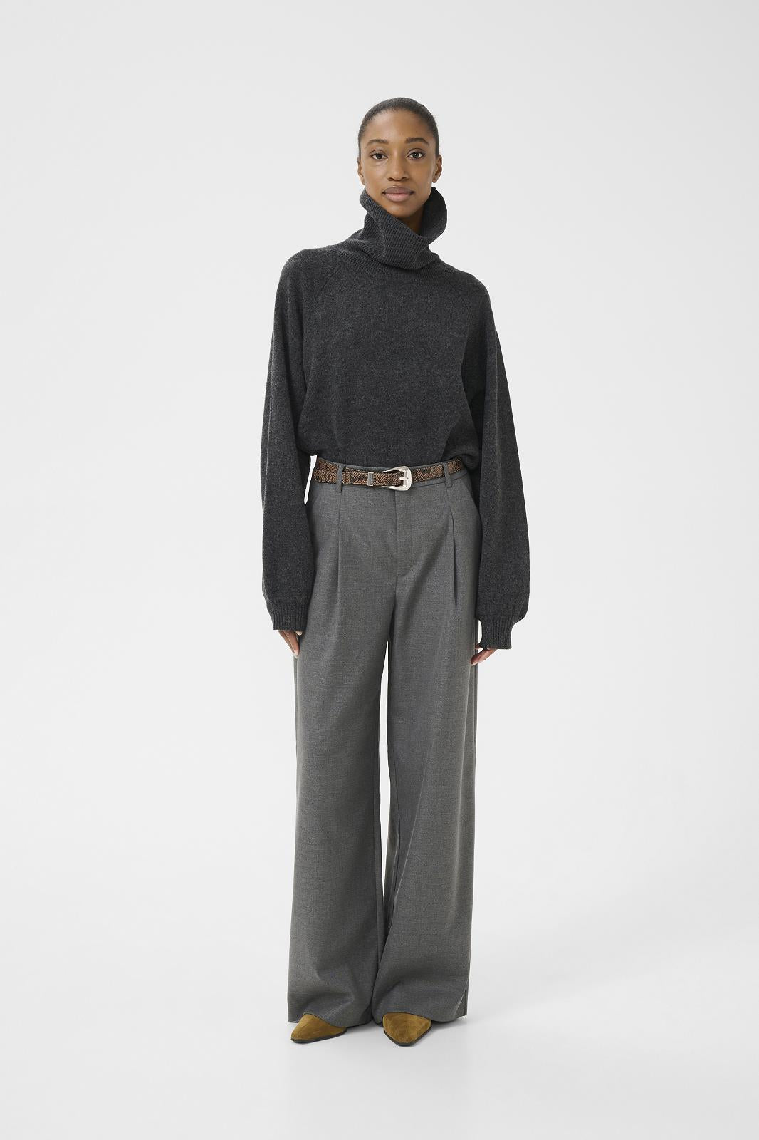 PANTS DRESSED L-*-UNI-GREY