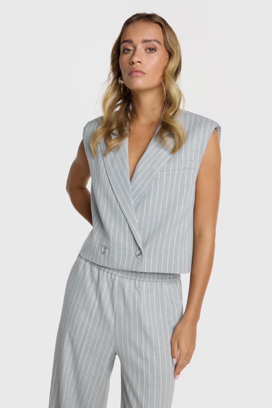 WAISTCOAT-*-STRIPE-GREY