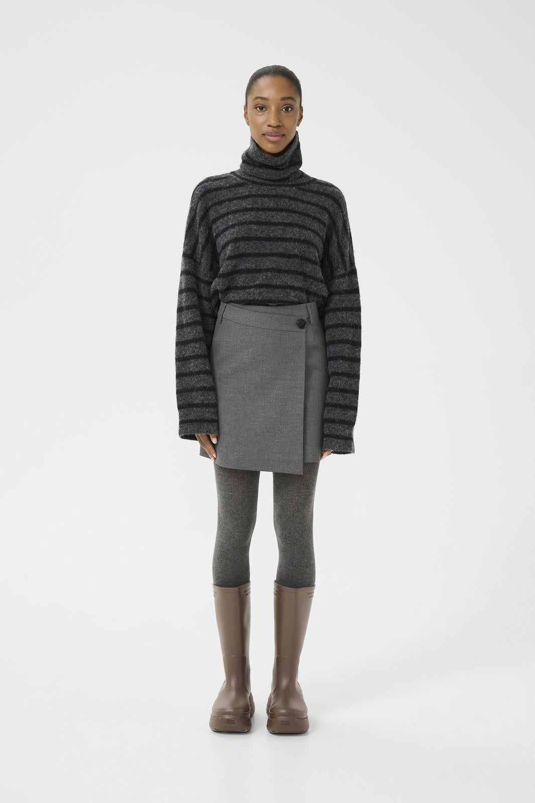 SKIRT S-TIGHT-UNI-GREY