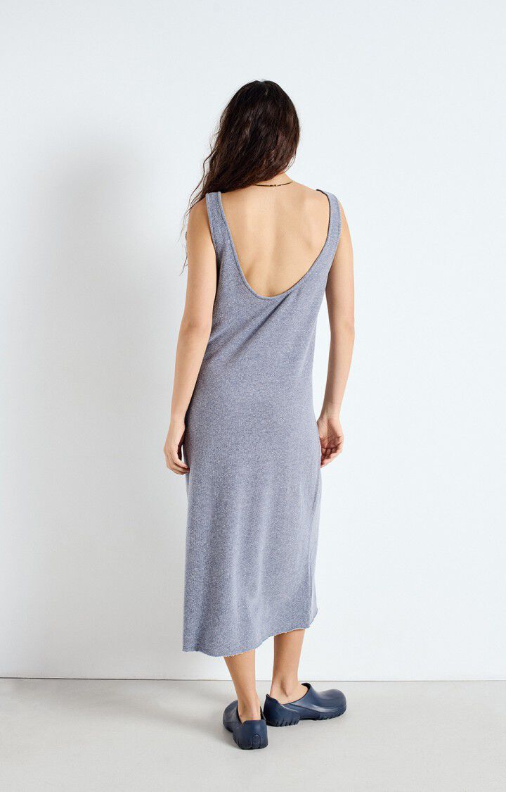 DRESS SL-LONG-UNI-Blauw