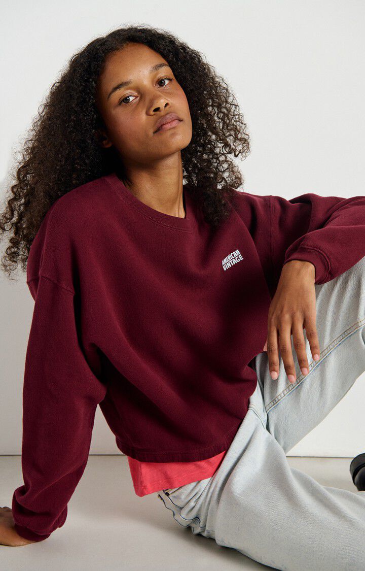 SWEATER LS-*-UNI-AUBERGINE