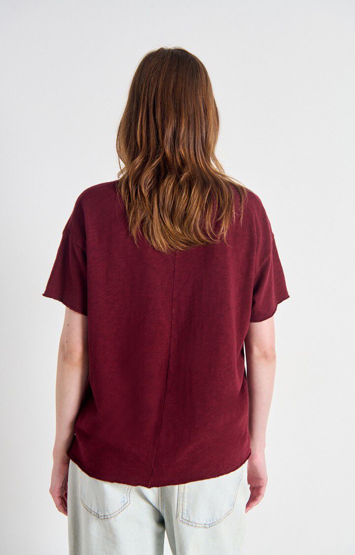 T-SHIRT SS-ON-UNI-AUBERGINE