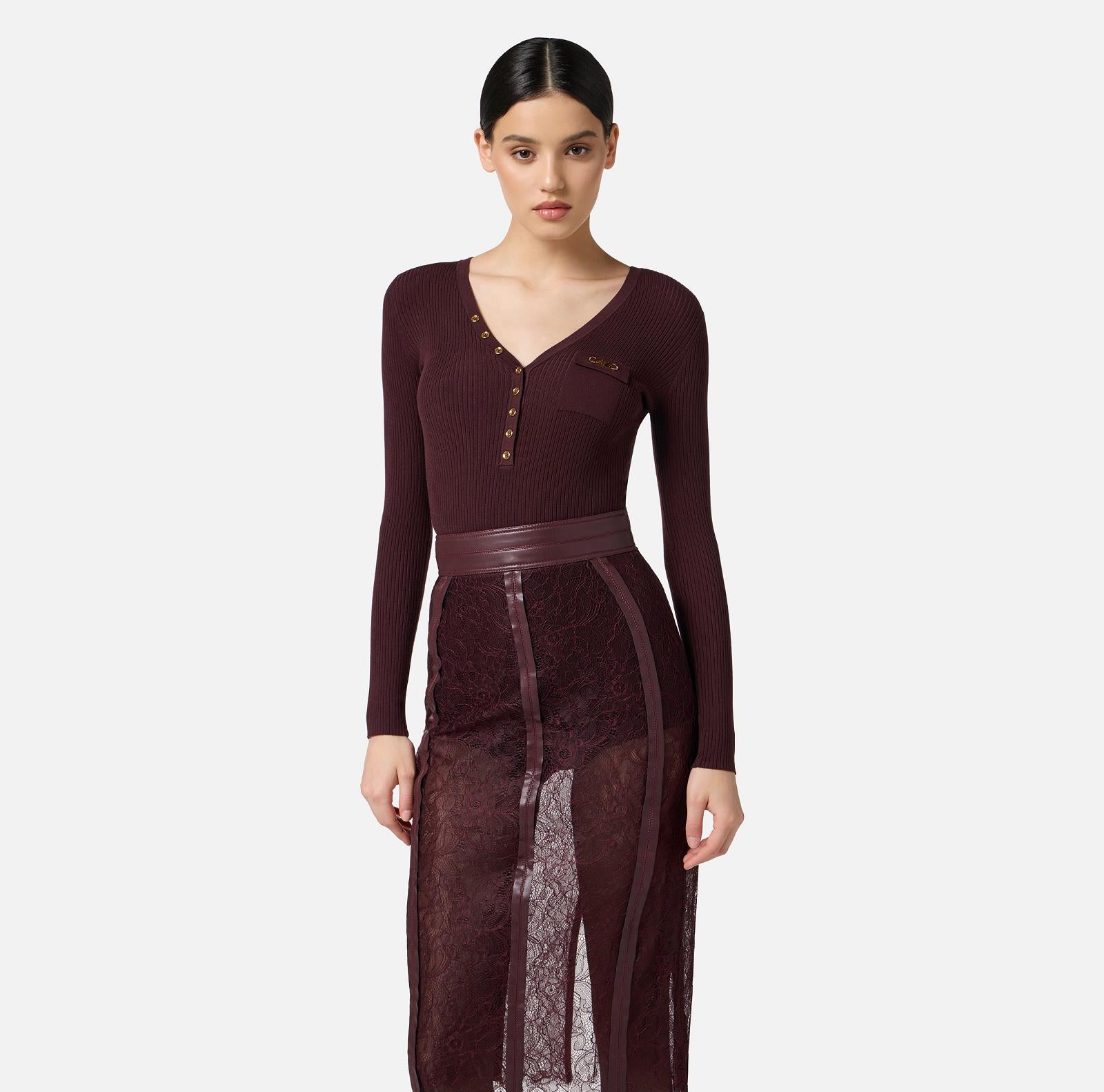 PULL LS-VN-UNI-AUBERGINE