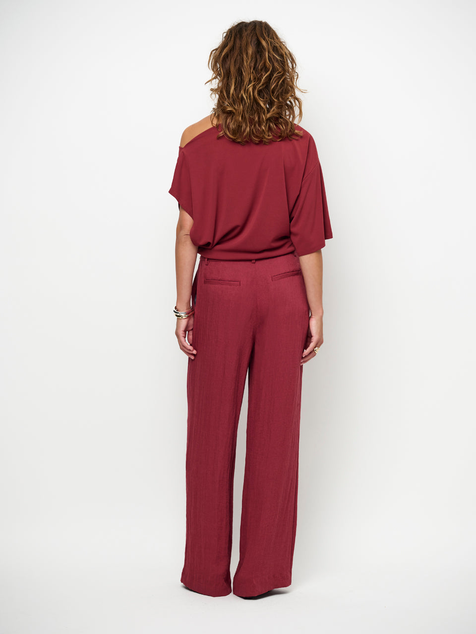 BROEK LINNEN LOOK