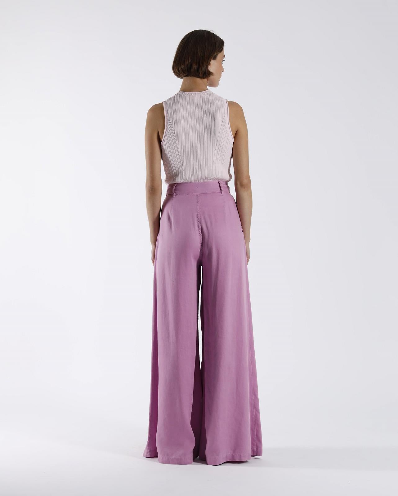 BROEK GEKLEED ROZE