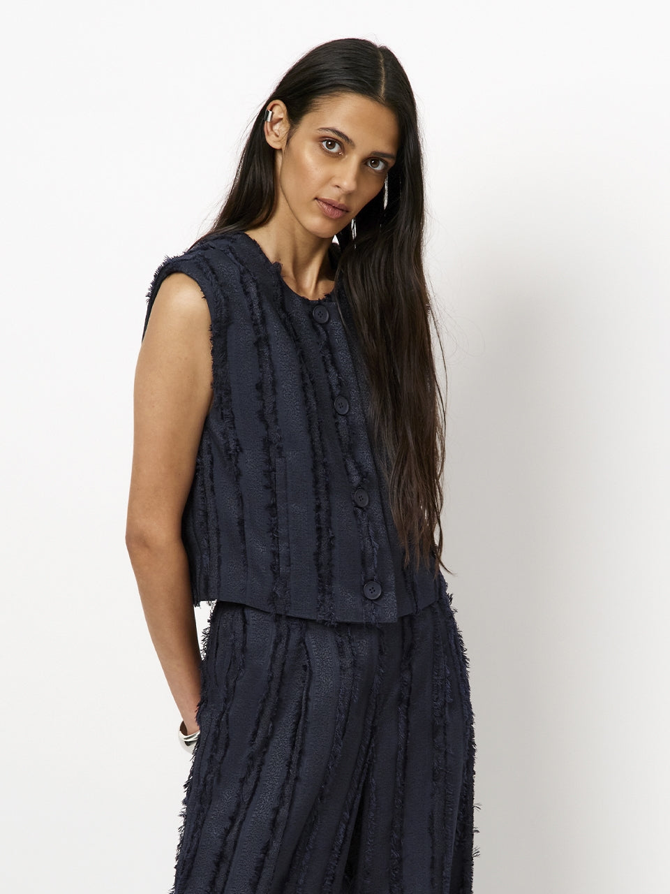 WAISTCOAT-*-UNI+APPLI-BLUE DARK (NAVY)