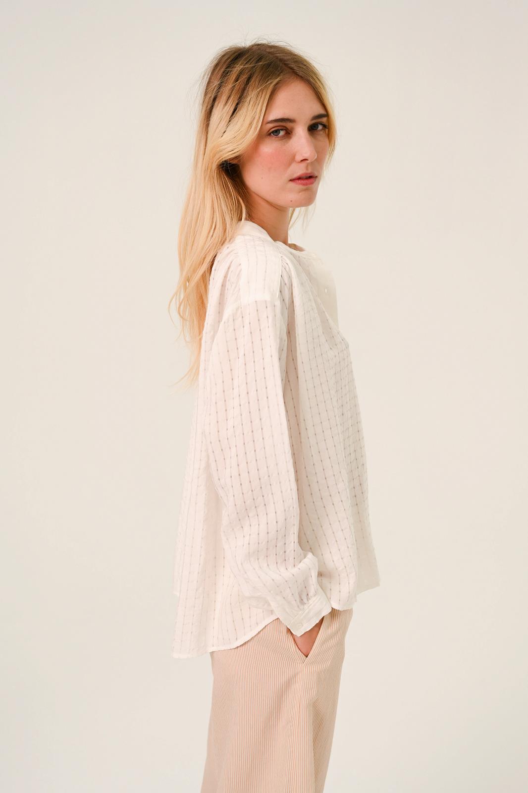 BLOUSE LM UNI ECRU