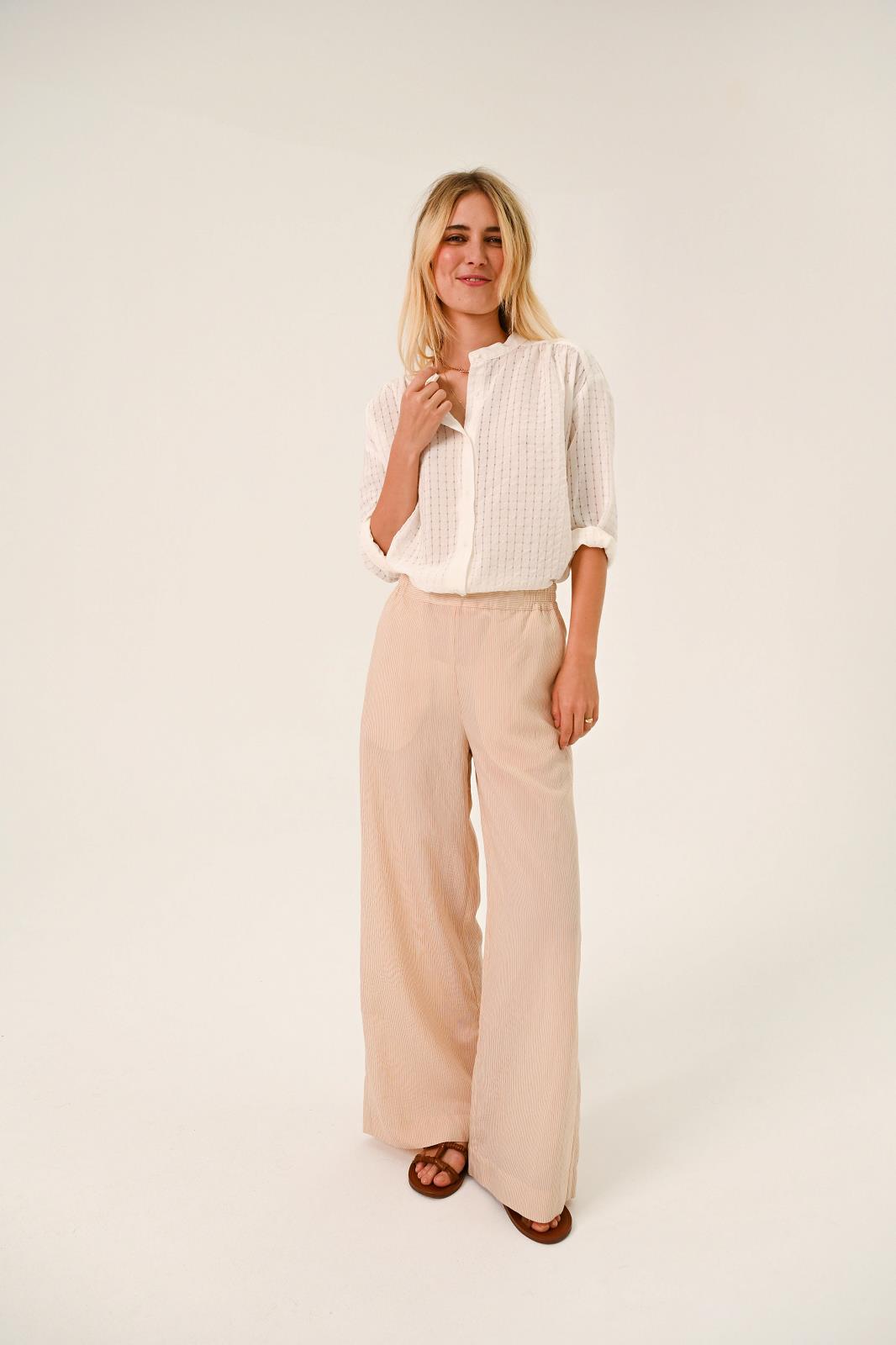 BLOUSE LM UNI ECRU