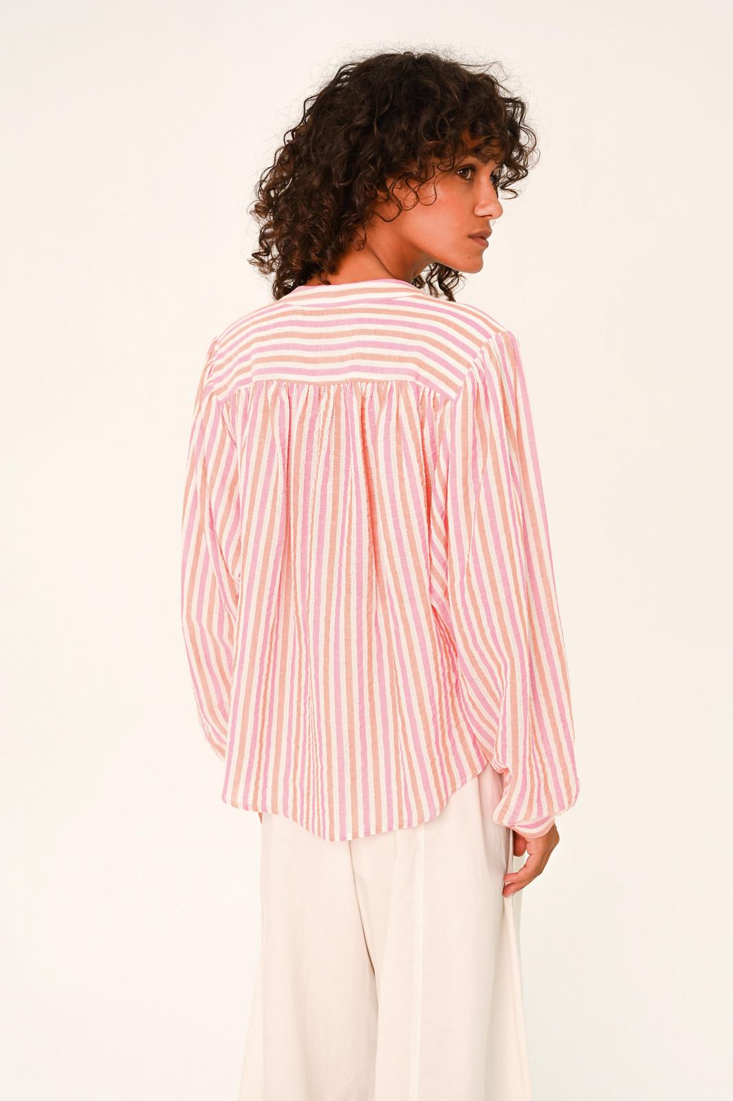 BLOUSE LM STREEP ROOS