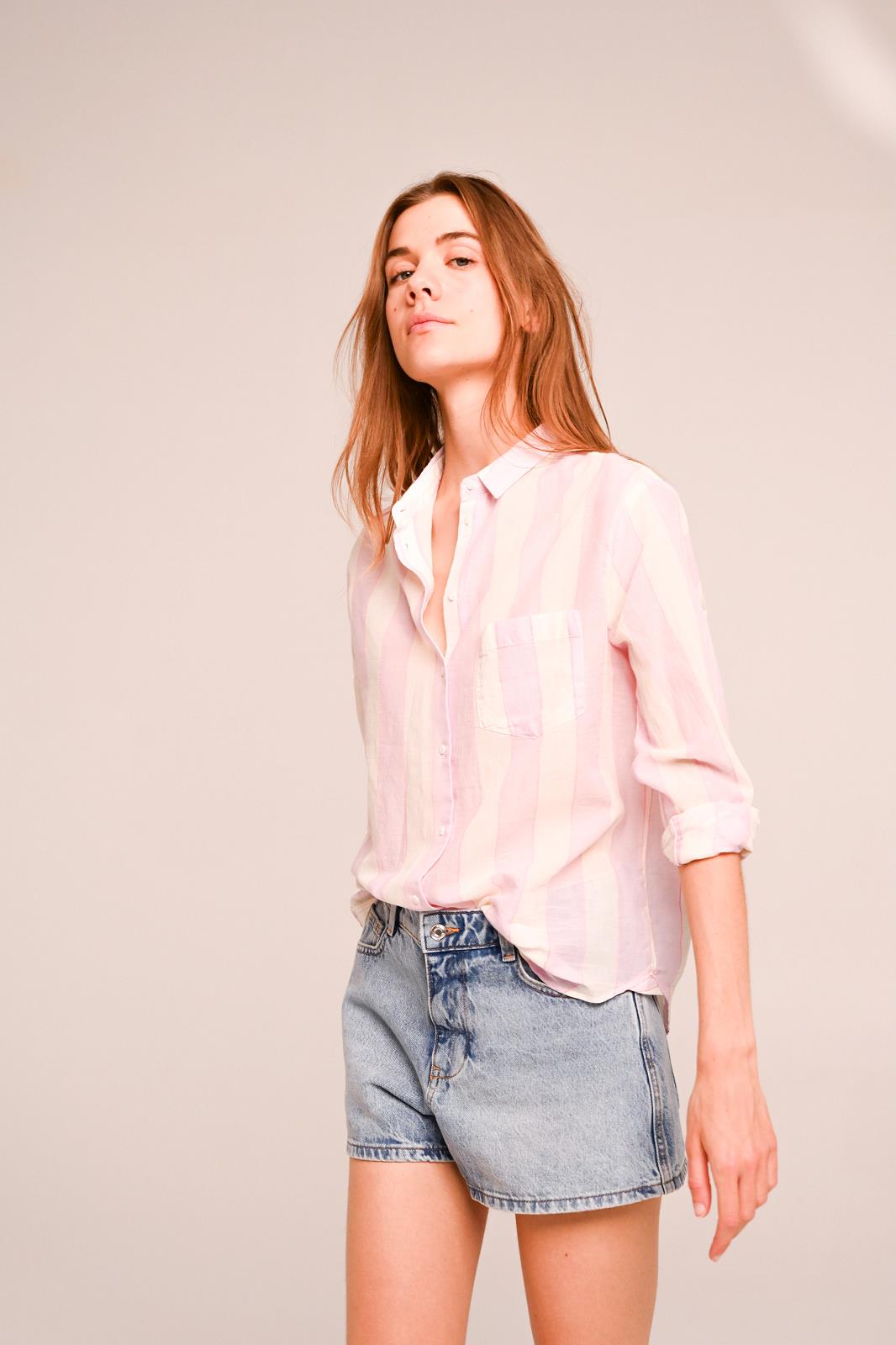 BLOUSE LM STREEP LILA
