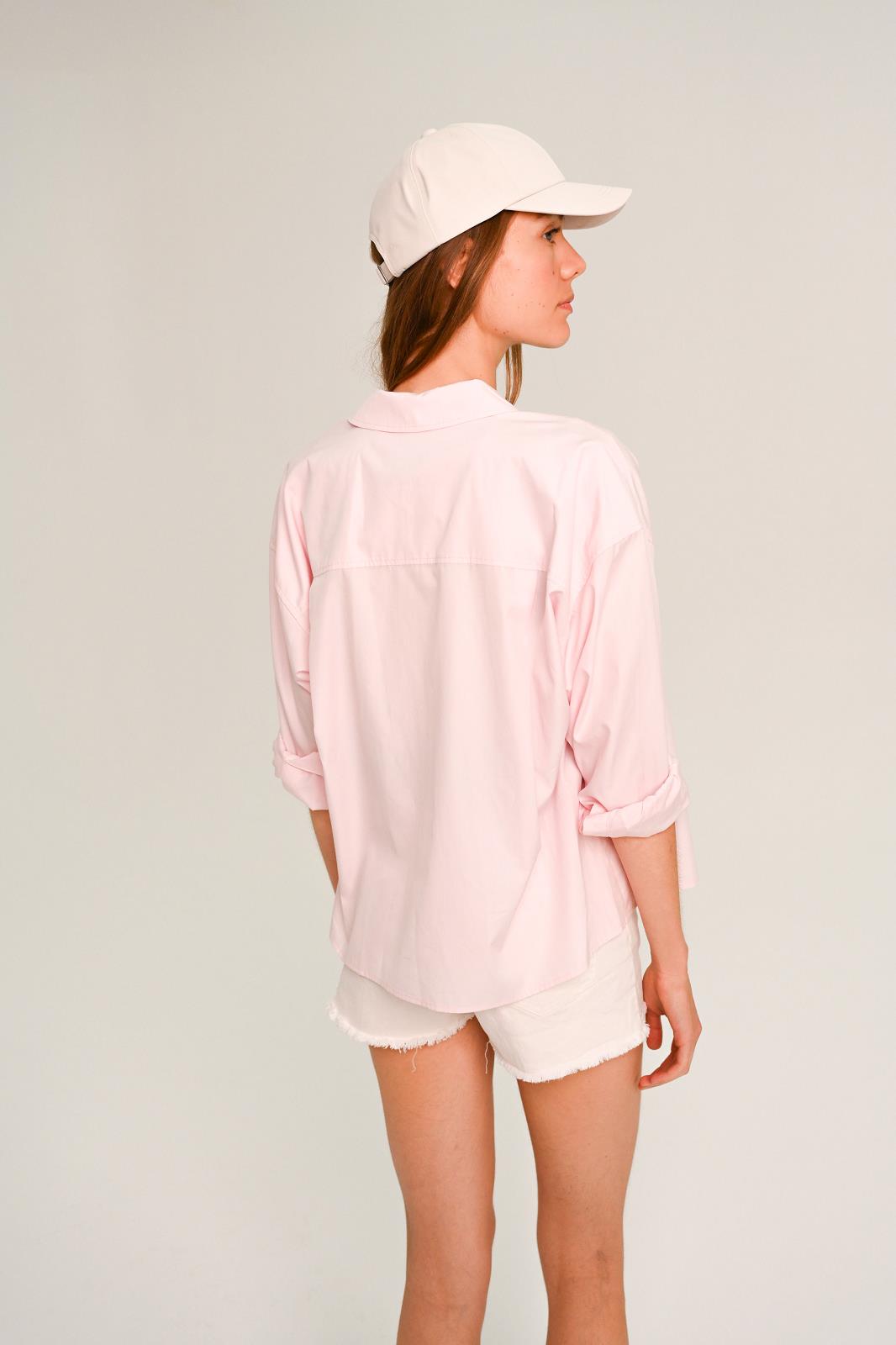 BLOUSE LM UNI ROZE