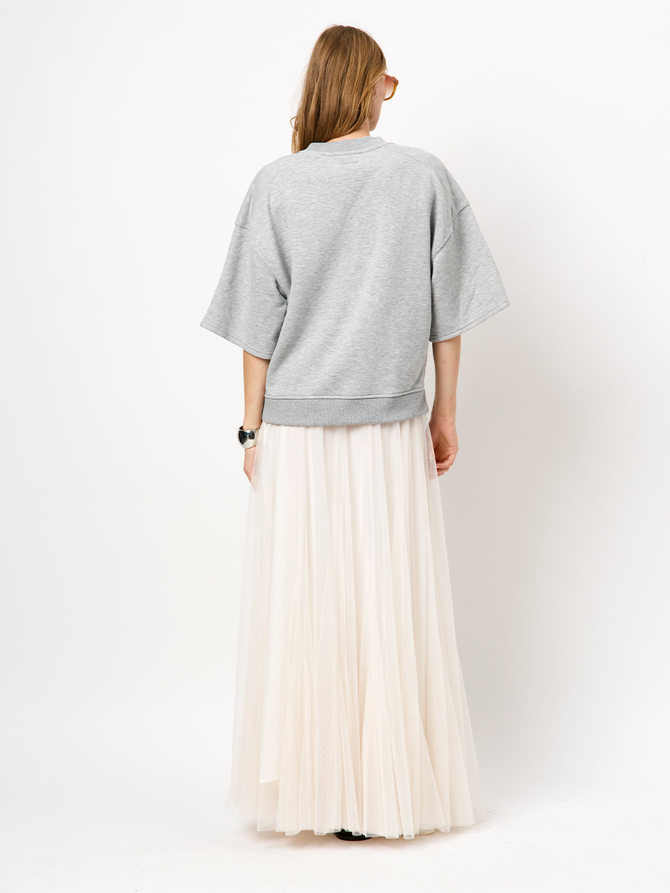 SWEATER SS-ON-UNI+APPLI-GREY