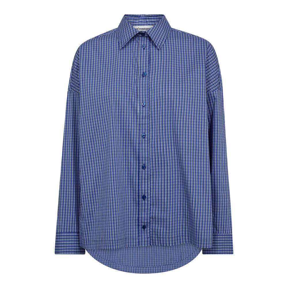 BLOUSE LM RUIT BLAUW