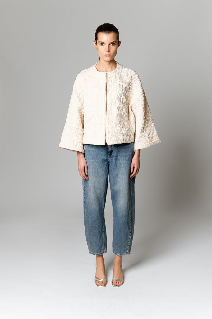 JACKET STRUCTUUR ECRU