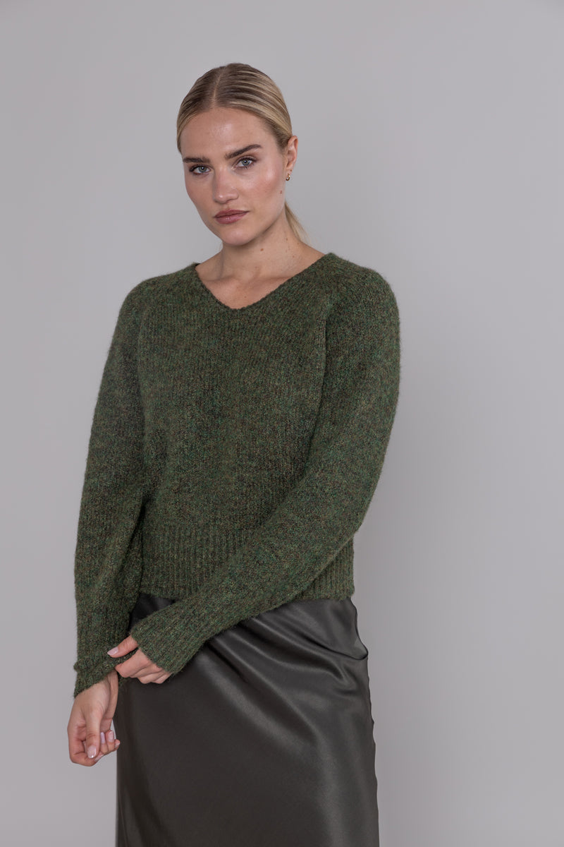 PULL LM VH UNI GROEN