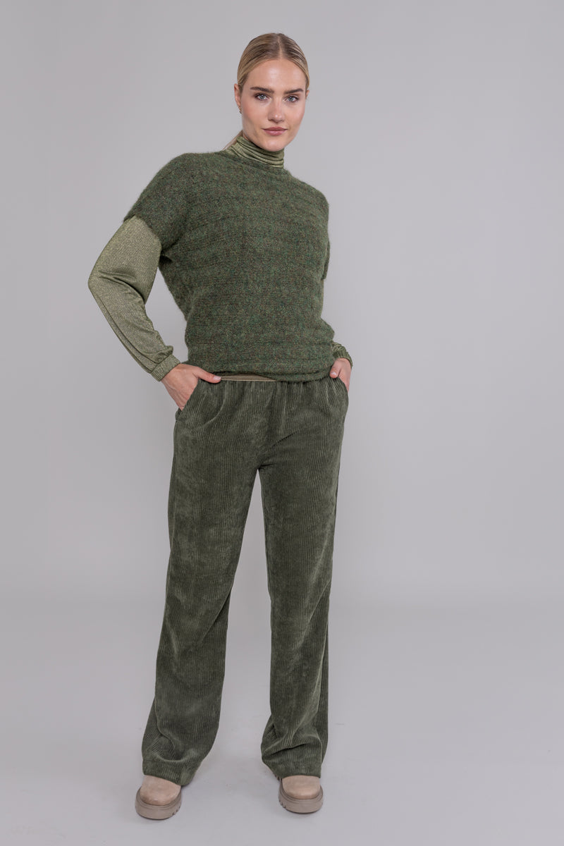 BROEK RIB UNI KAKI