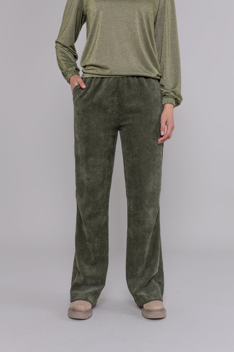 BROEK RIB UNI KAKI