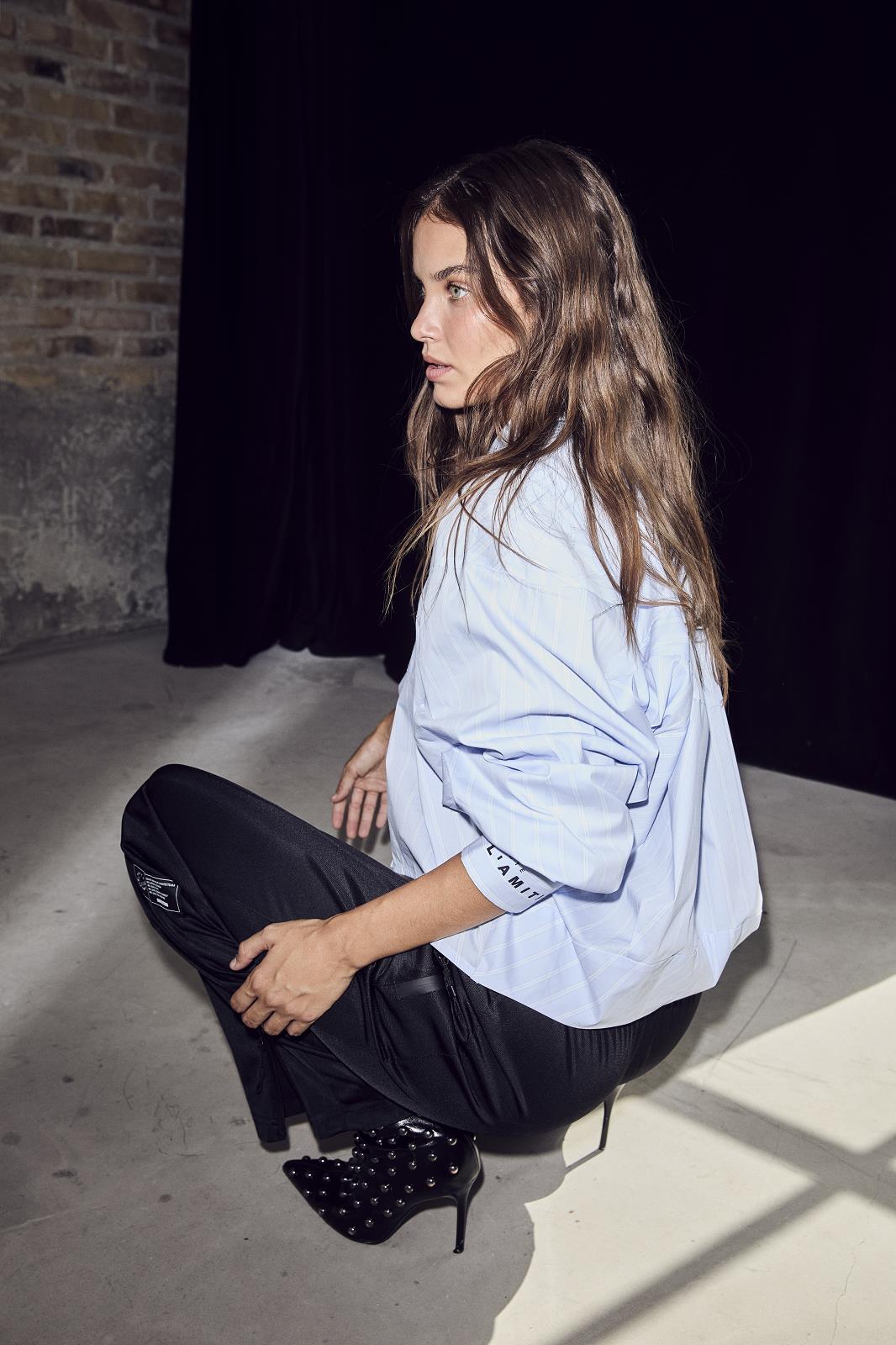 BLOES LM STREEP L BLAUW