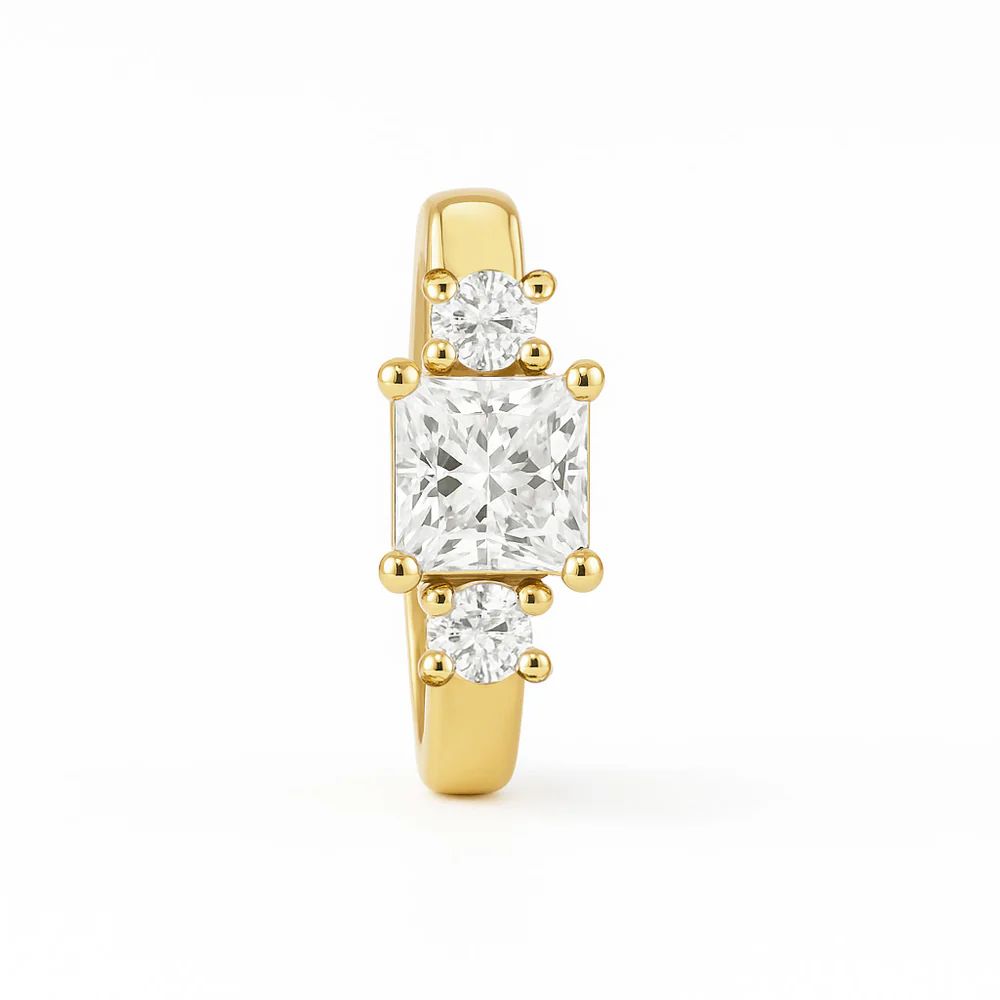 GOUDEN OORBEL DIAMANT