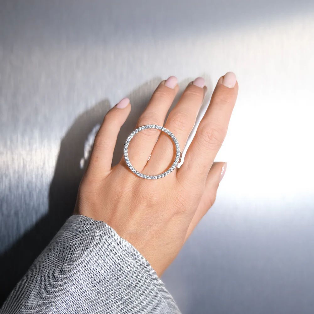 ZILVEREN RING CIRKEL