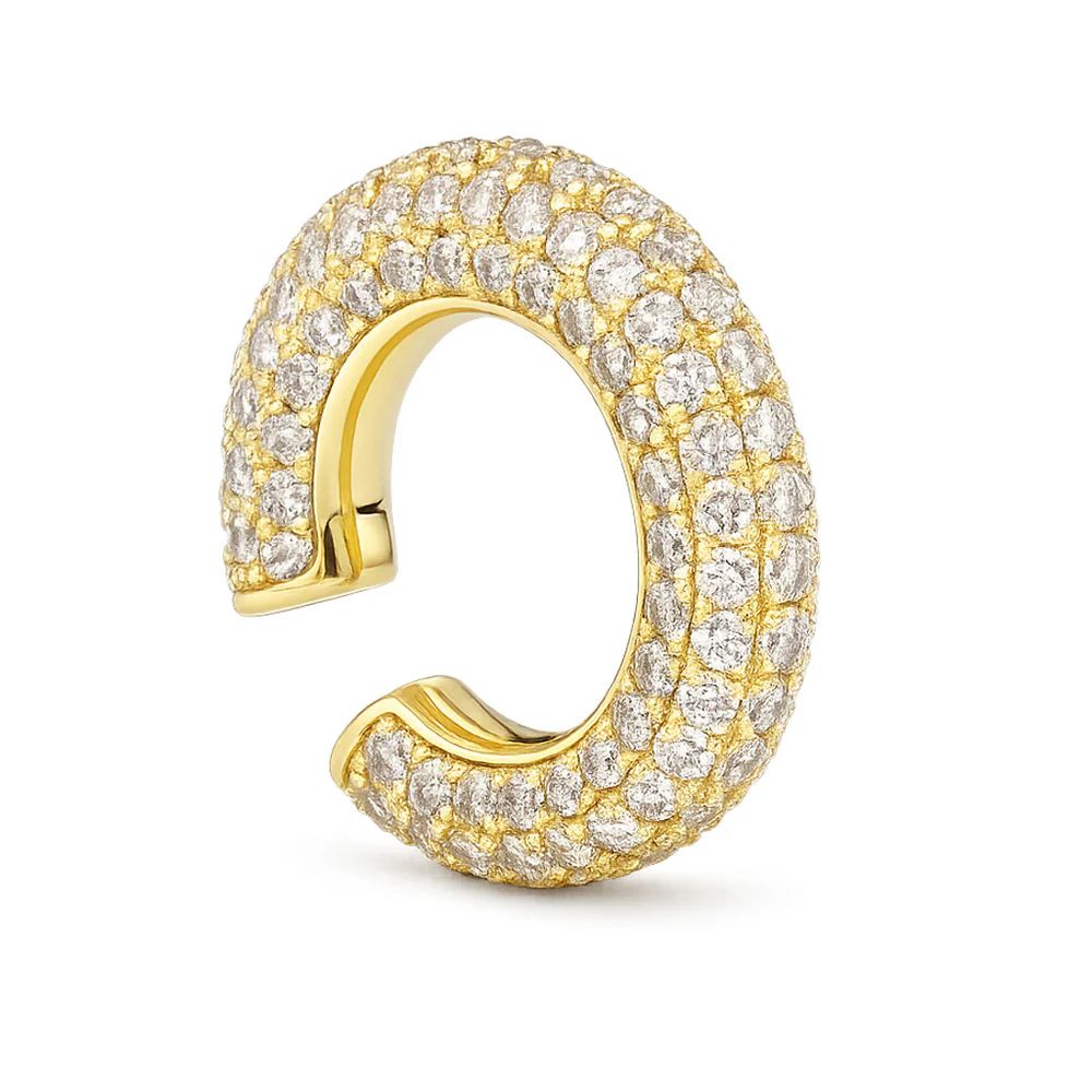 GOUDEN OORBEL DIAMANT