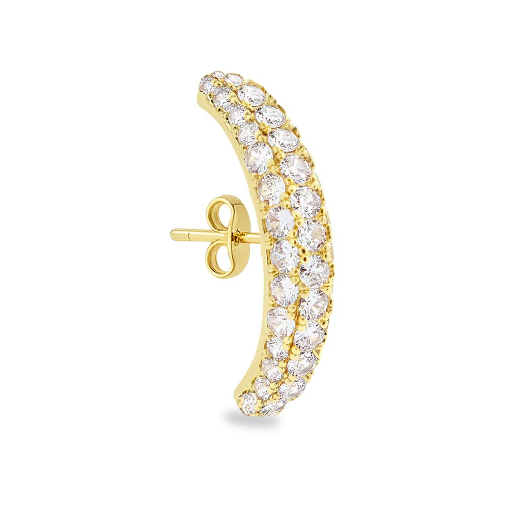 GOUDEN OORBEL DIAMANT