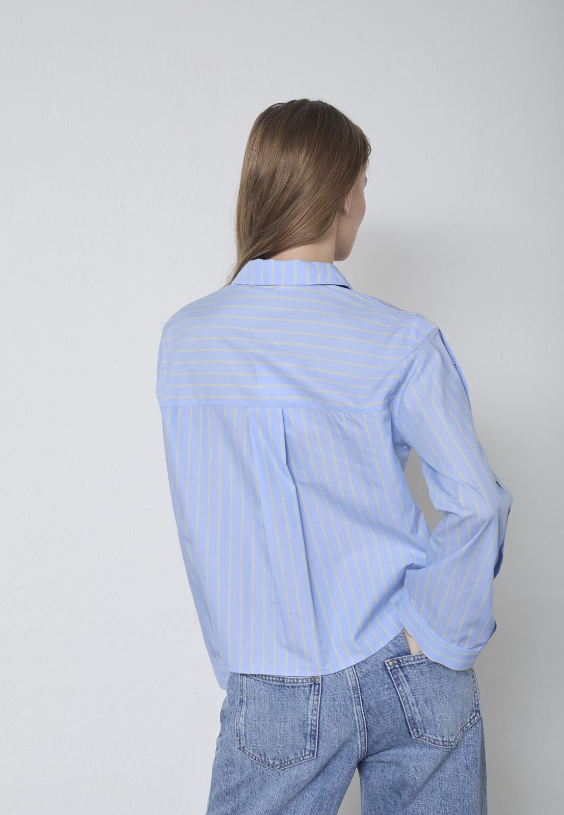 BLOES 3/4M STREEP BLAUW