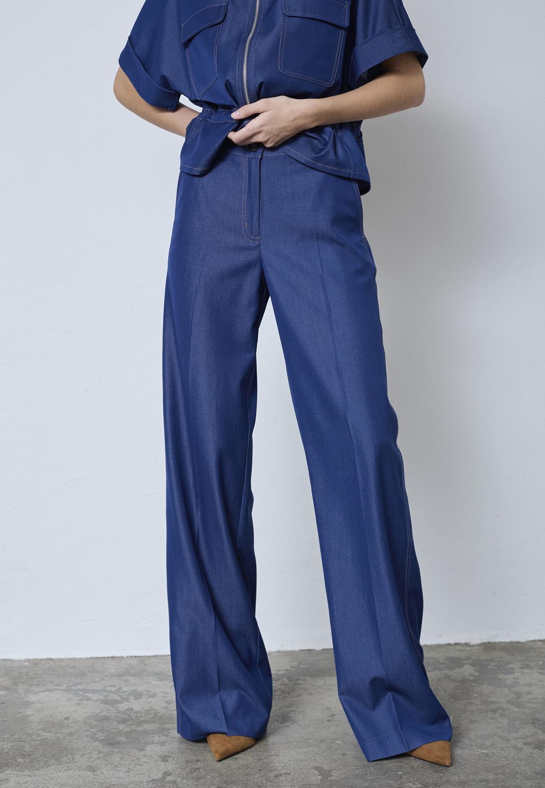BROEK UNI BLAUW