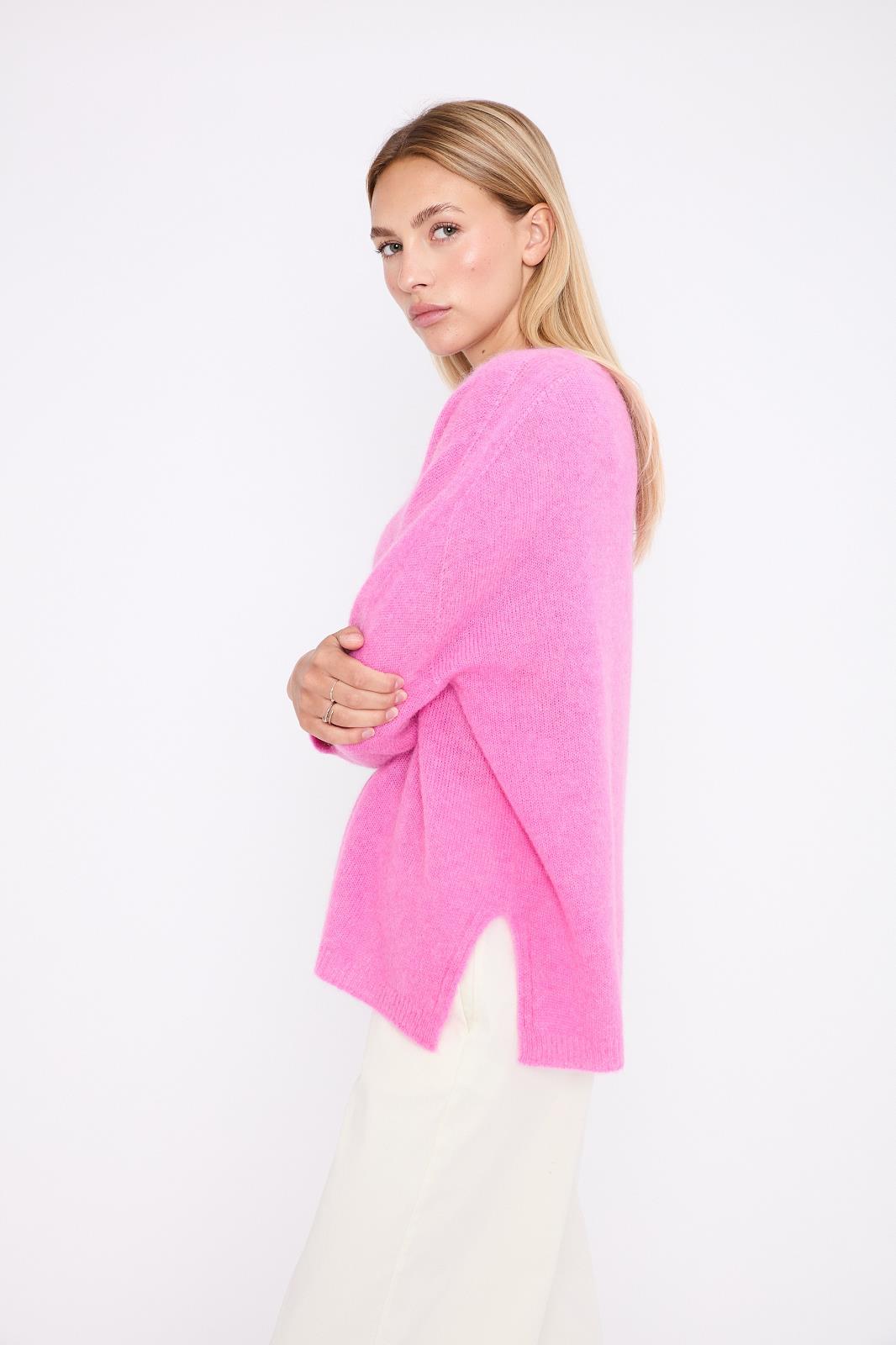 PULL 3/4M VN UNI ROZE