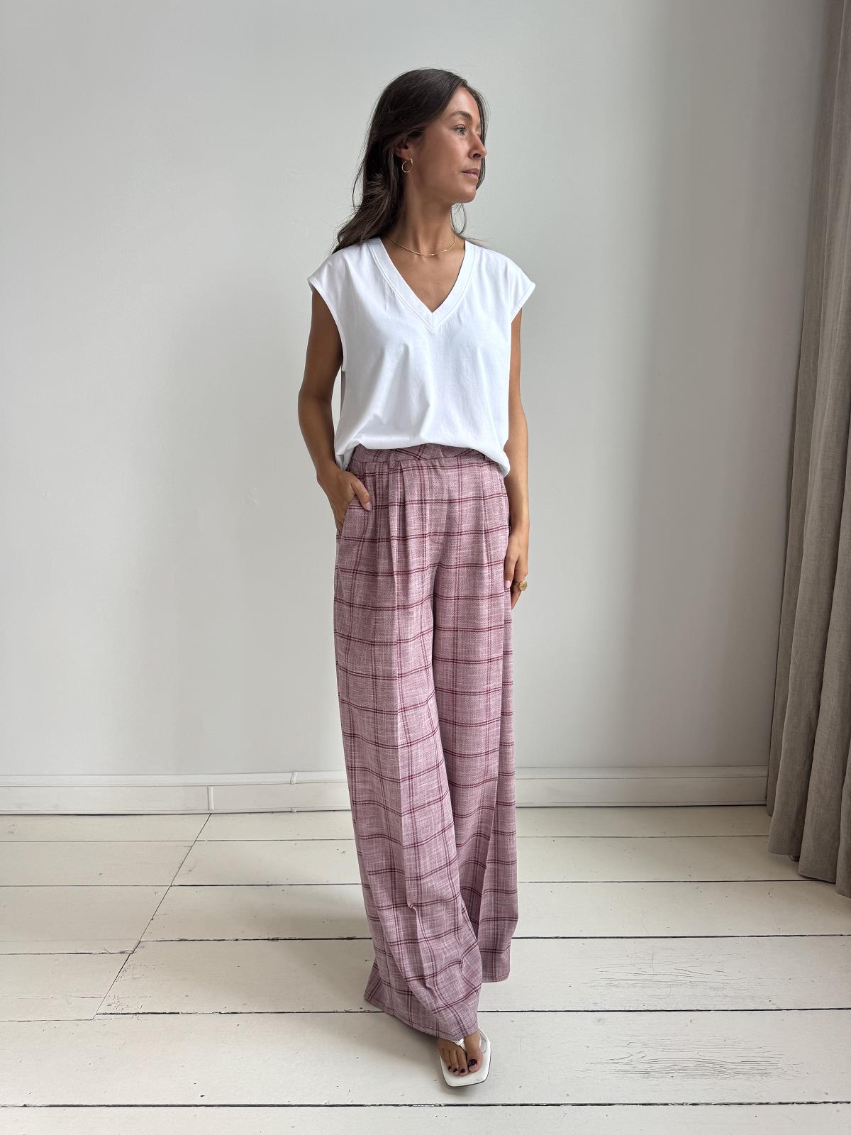 BROEK RUIT BURGUDY