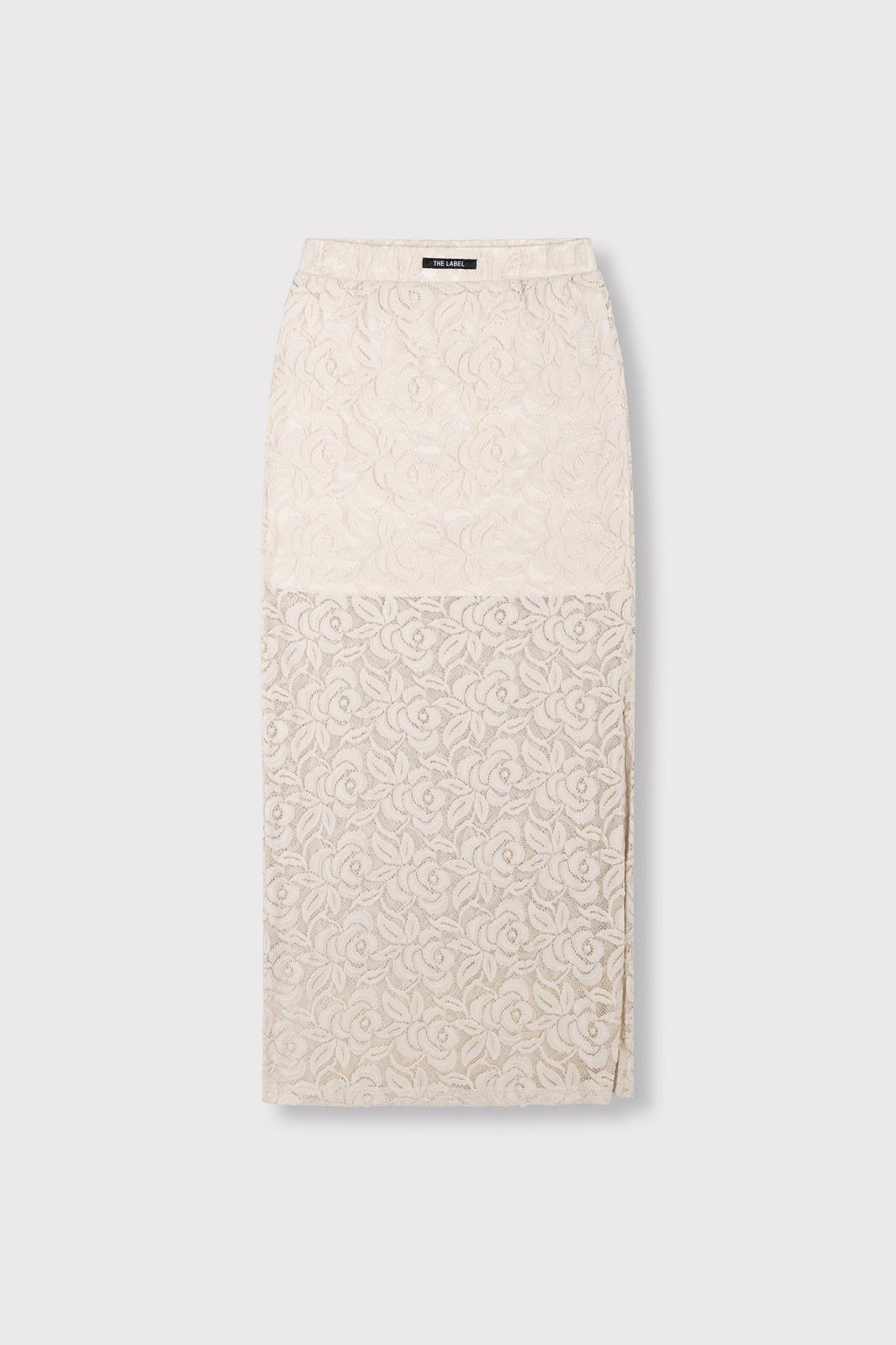 ladies woven lace maxi skirt