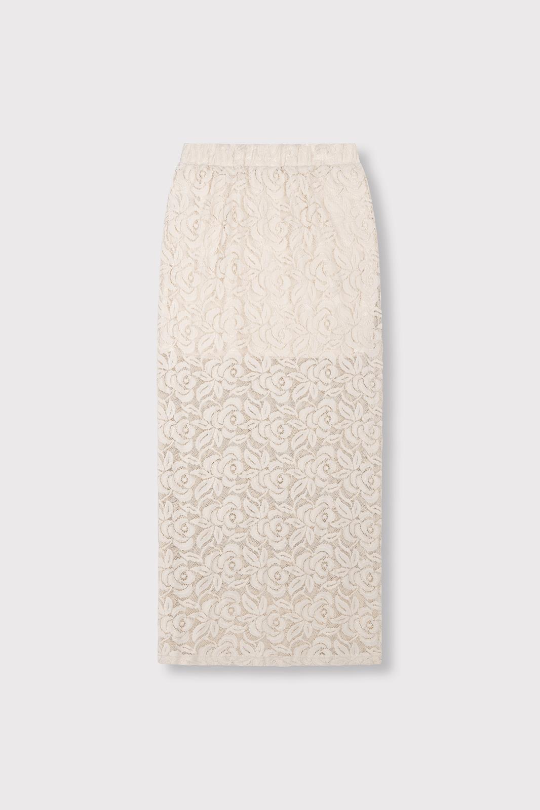ladies woven lace maxi skirt