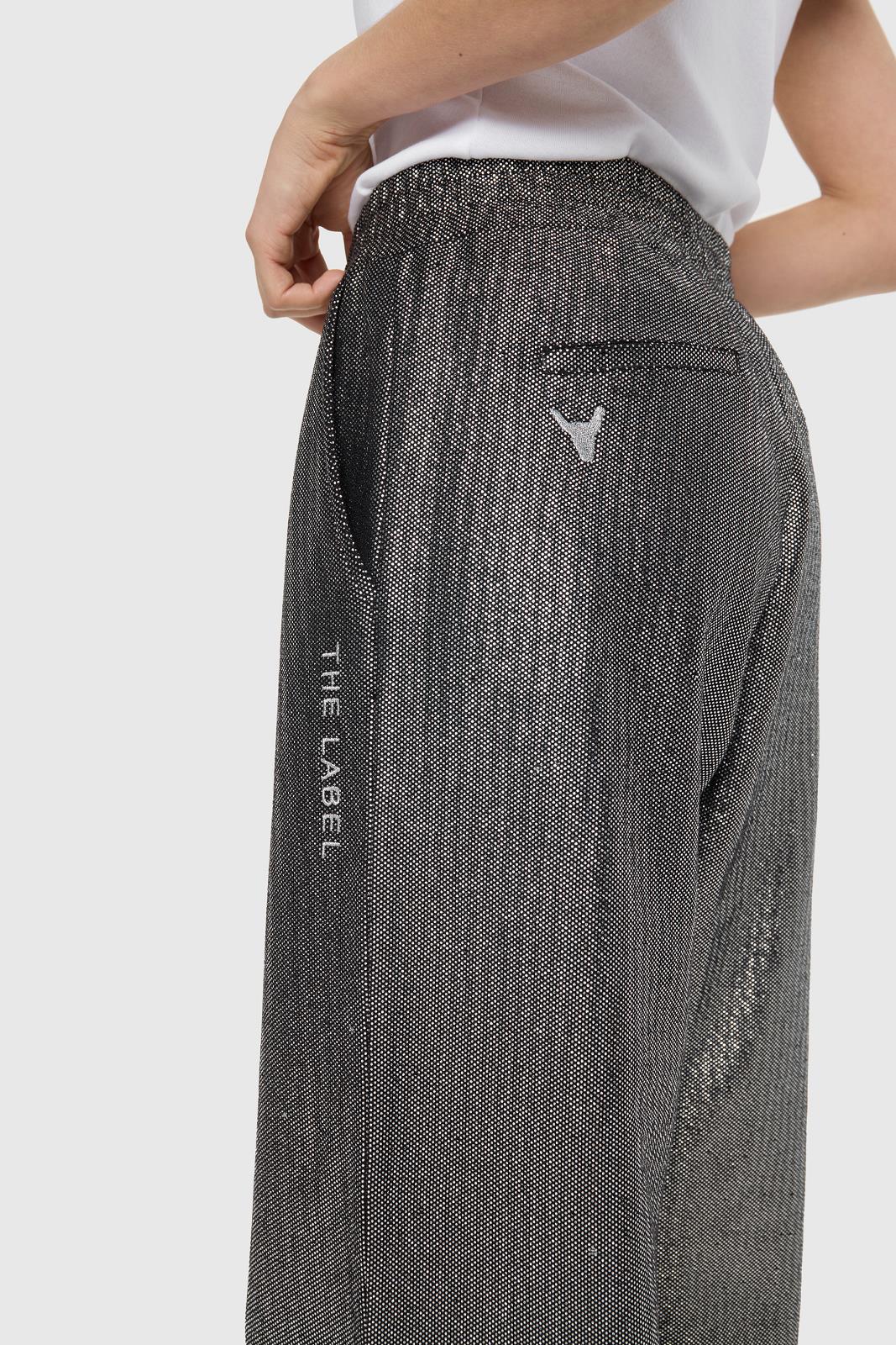 Woven Foil Boucle Pants