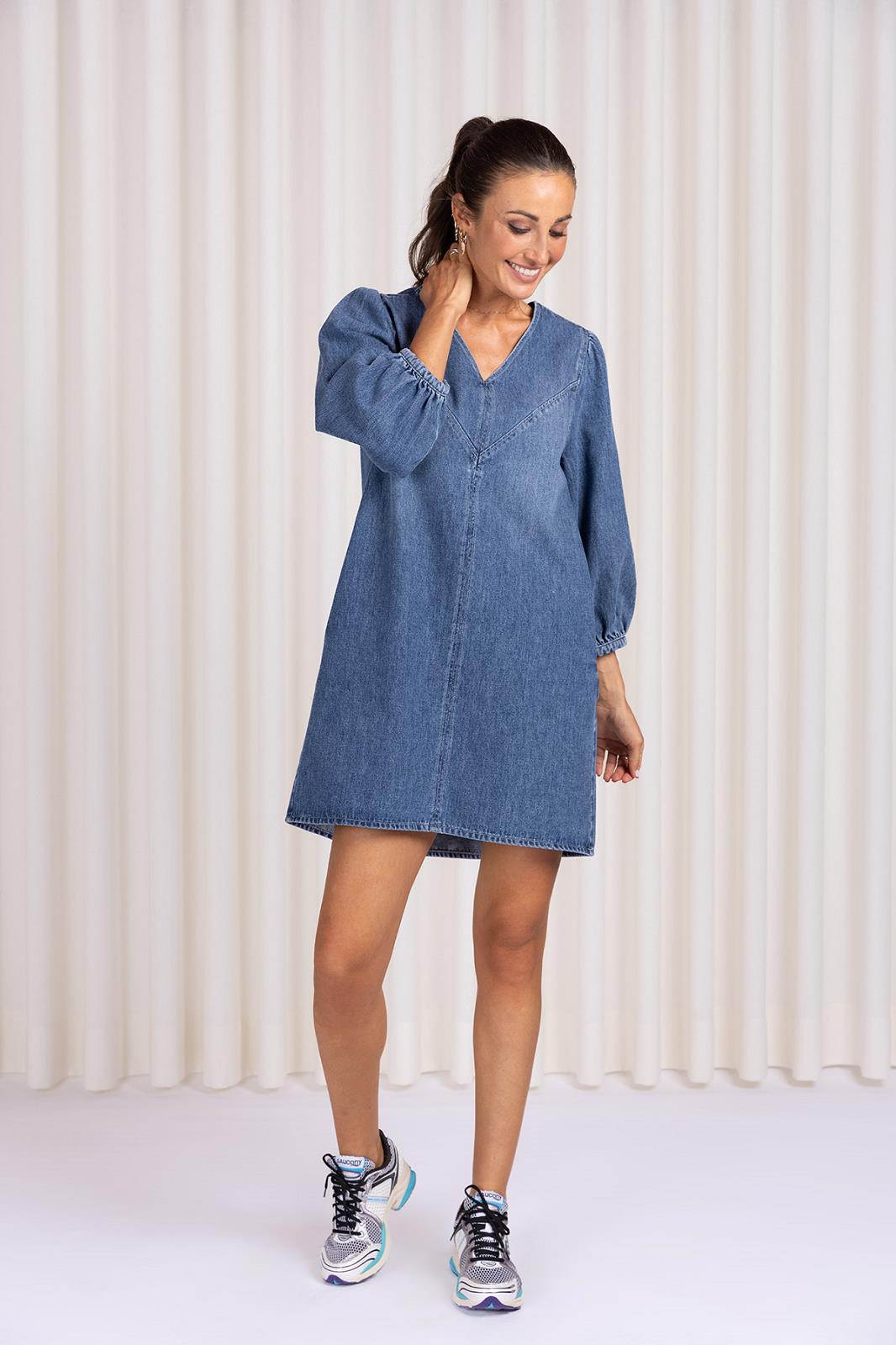 JURK LM DENIM BLAUW