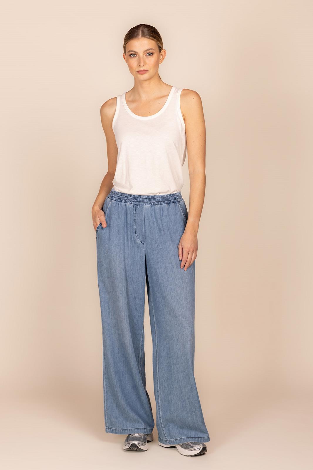 BROEK UNI BLAUW