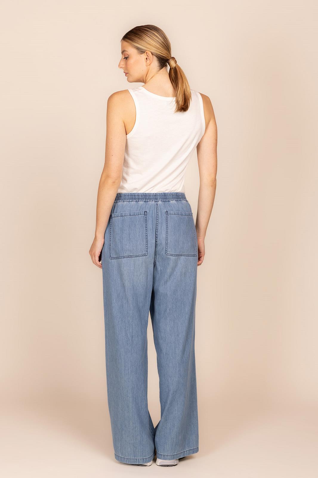 BROEK UNI BLAUW