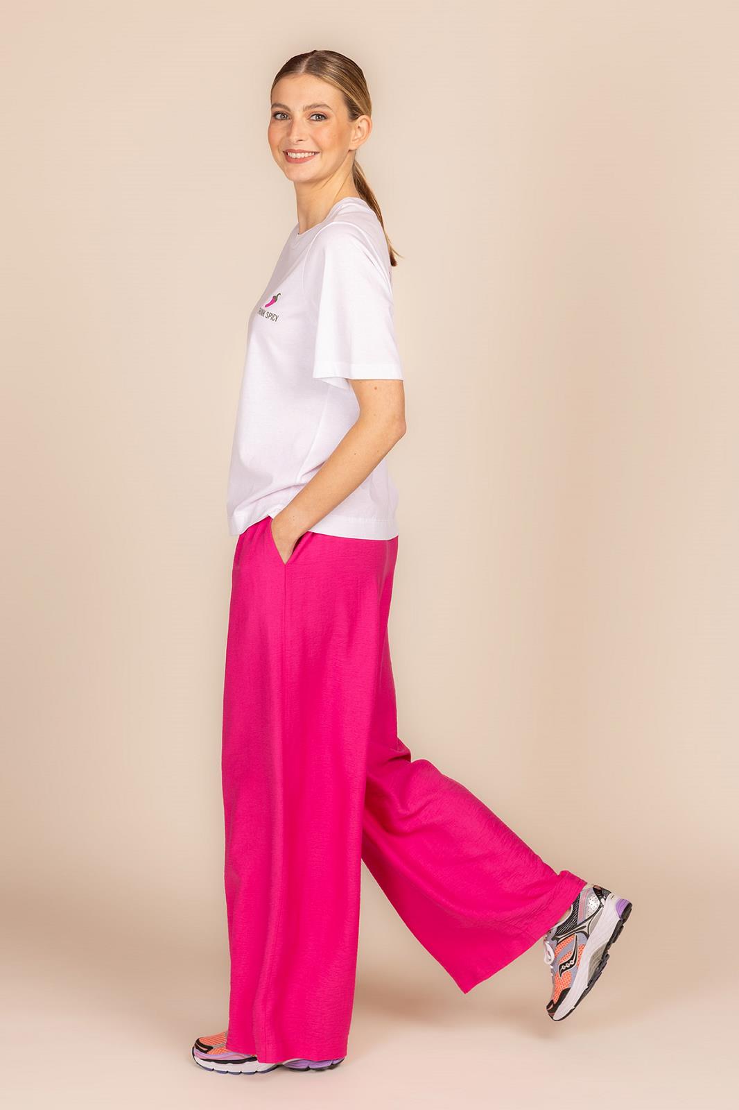 BROEK UNI FUSHIA