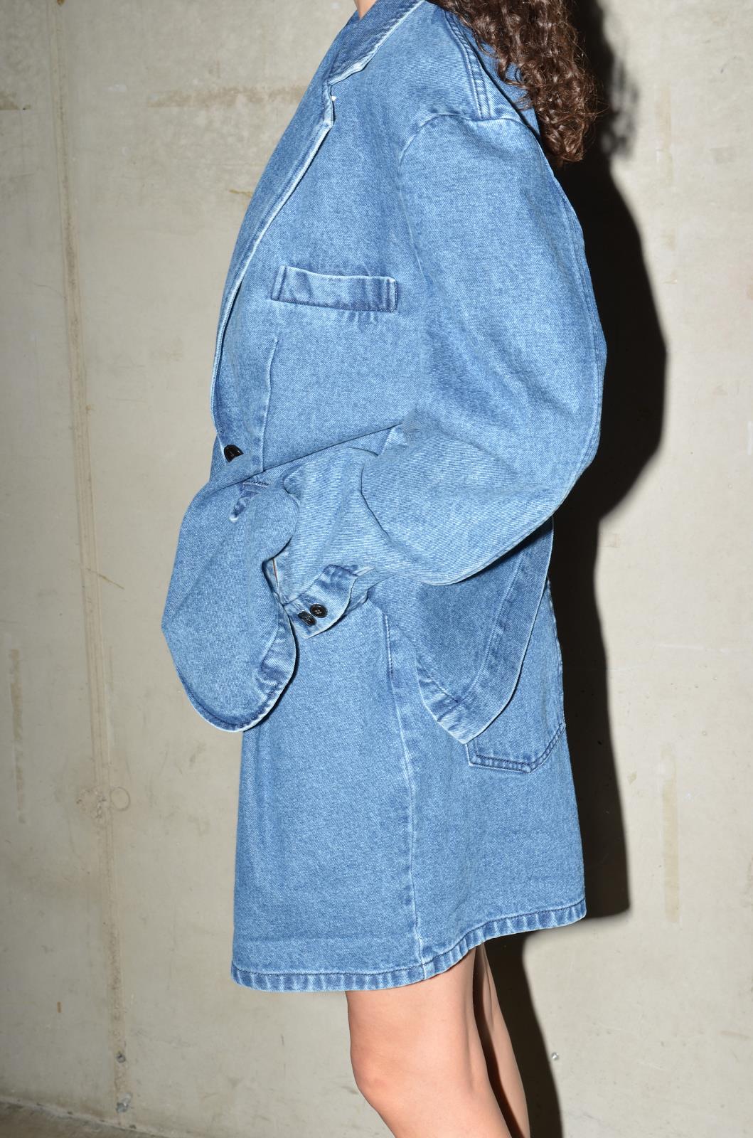 BLAZER DENIM BLAUW
