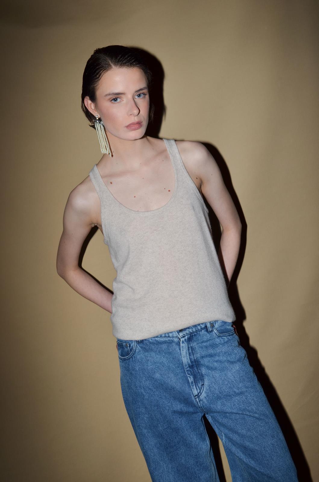 BROEK DENIM UNI BLAUW