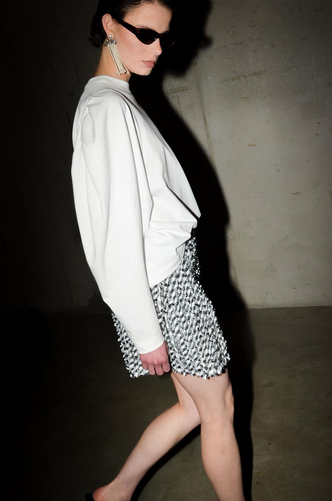 BLOUSE LM UNI ECRU