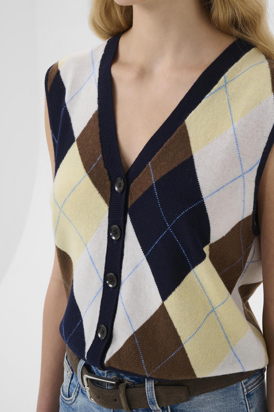 Waistcoat Knitted Multi color