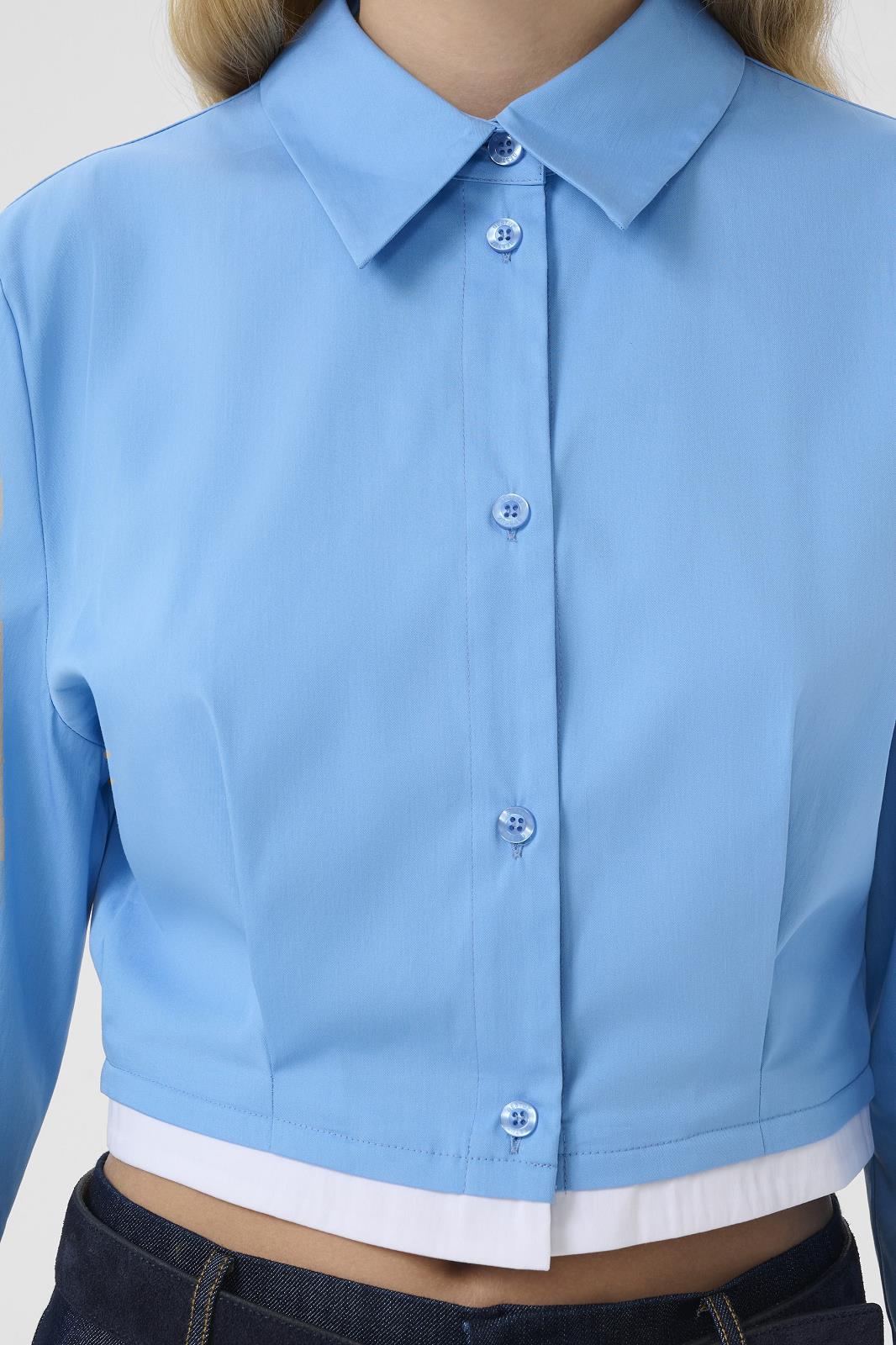 Woven Shirt l/s Woven Blue