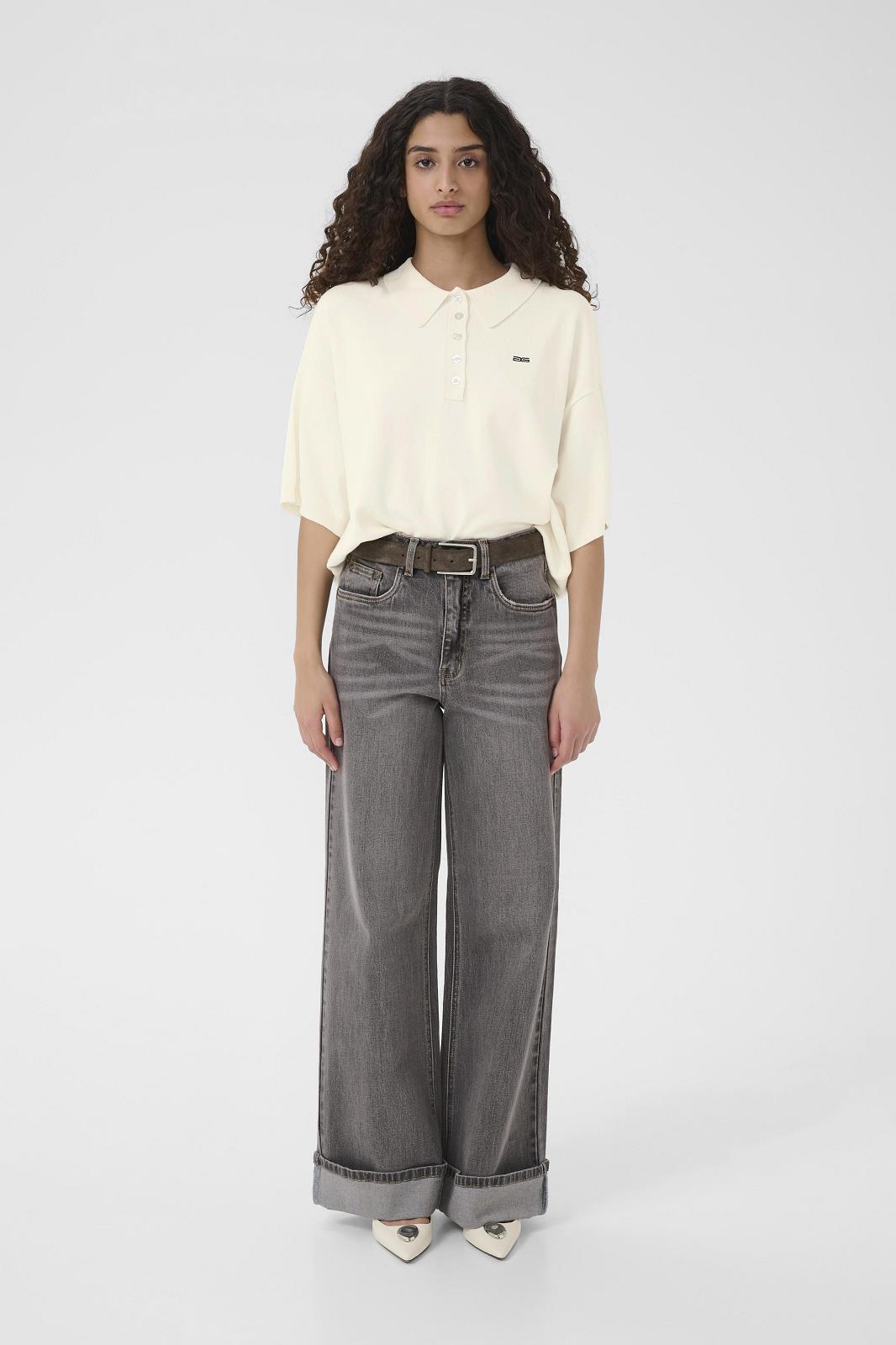 Knit Pullover Knitted White