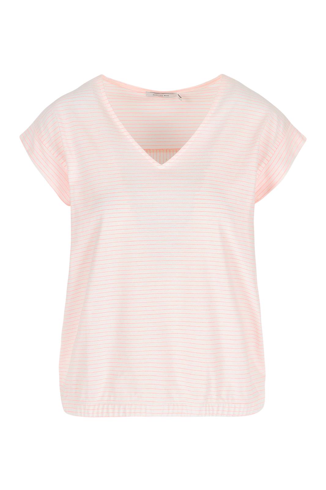 V-NECK TOP WITH FLUO SPECKS  fluo-orange