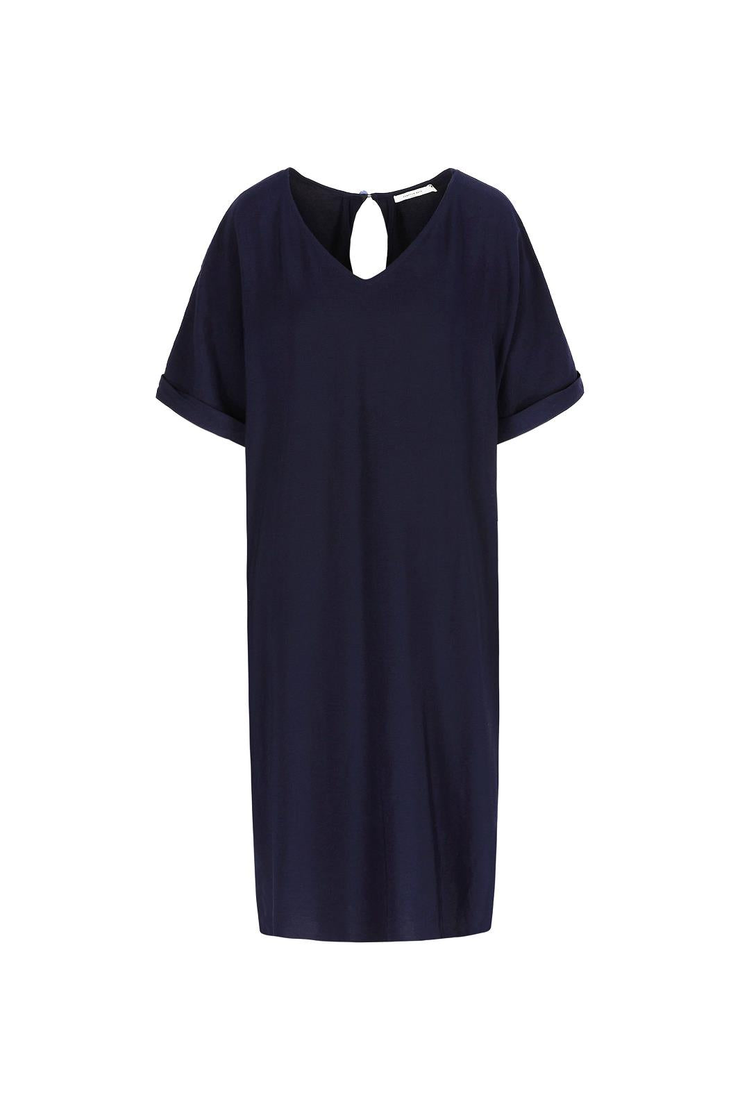 UNI DRESS WITH FOLD ON THE BACK  maritim