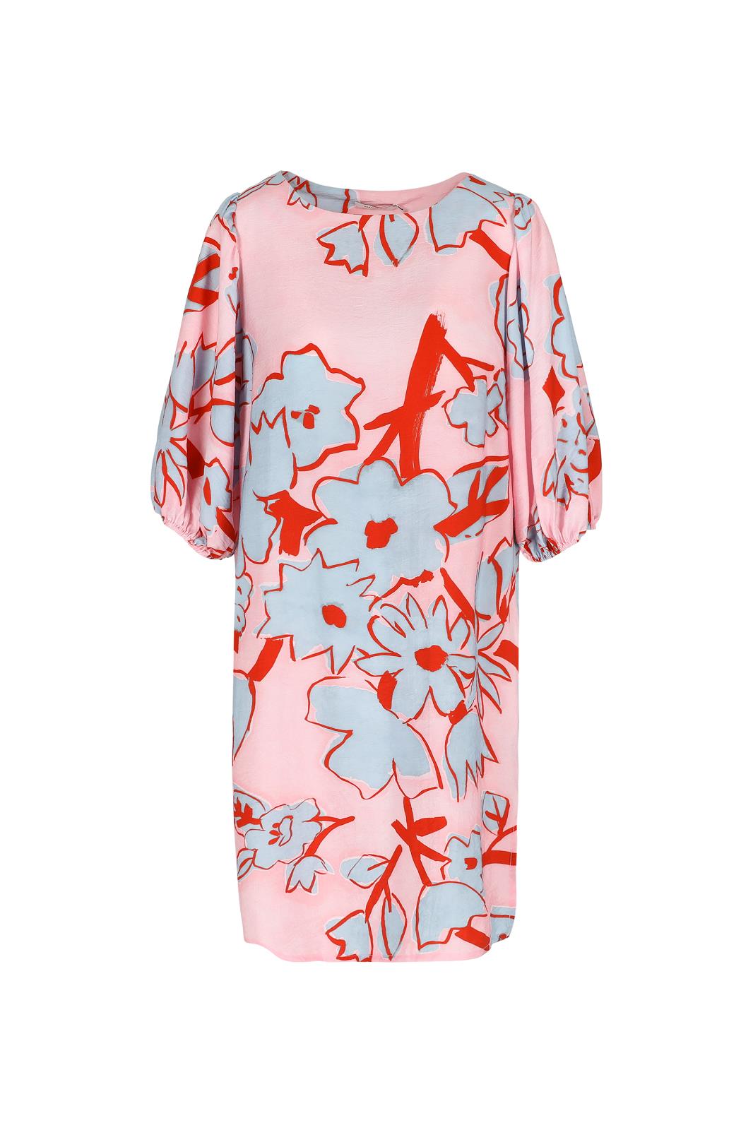 DRESS WITH BIG SLEEVES FLOWER PRINT  blo